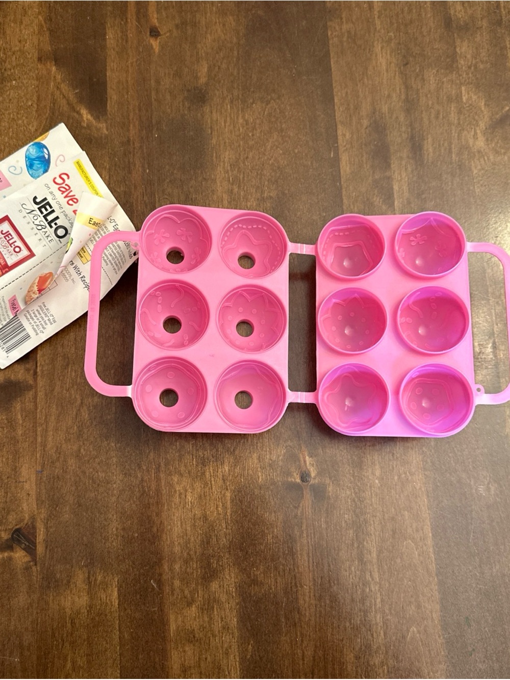 Vtg JELL-O Jigglers Easter Egg Mold Jello Shots Pink Etched Designs
